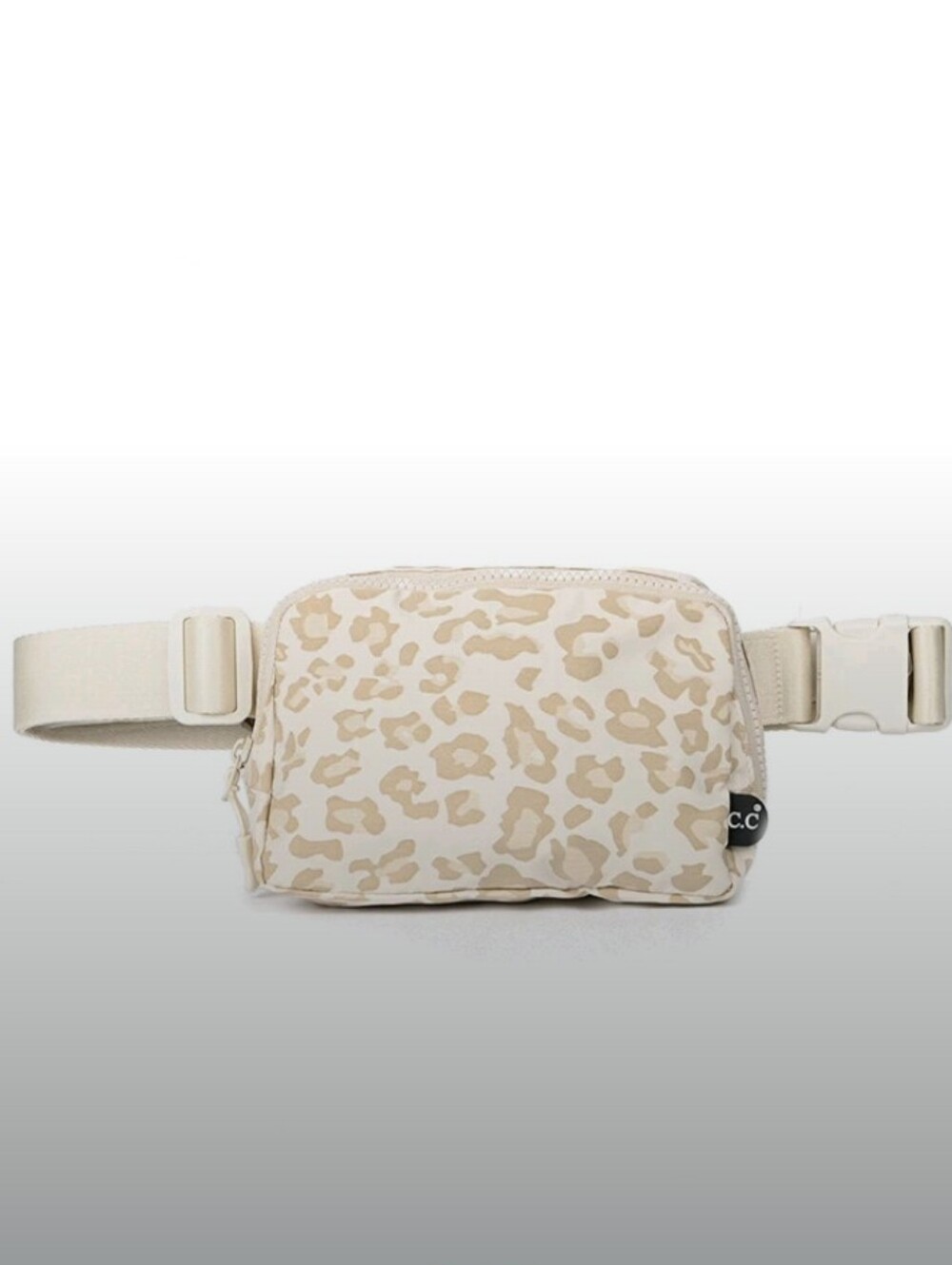 C.C-Leopard Print Belt Bag Crossbody(Cream/Tan🤍🤎)
